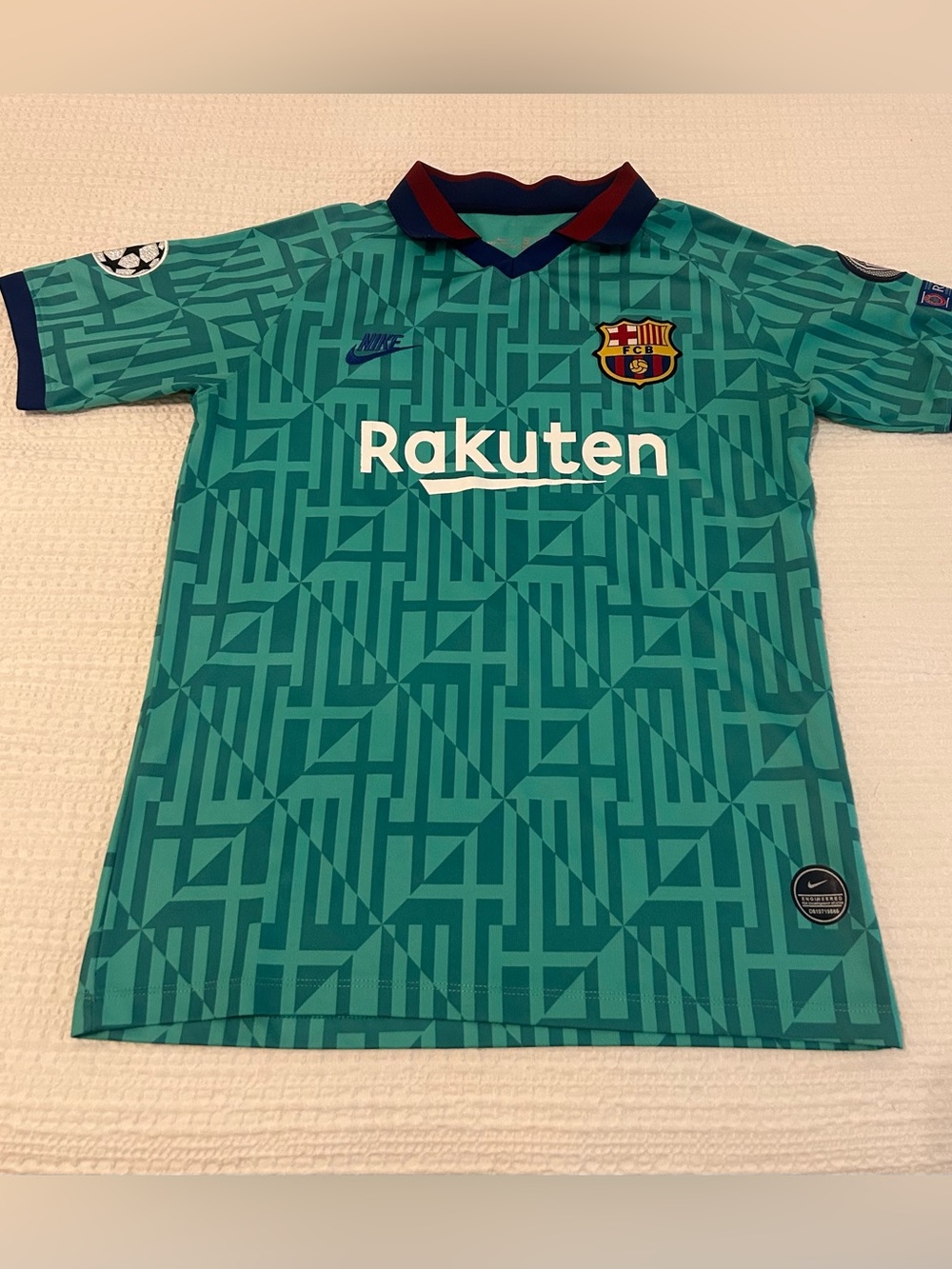 NIKE FRENKIE DE JONG FC BARCELONA UEFA CHAMPIONS LEAGUE THIRD JERSEY 2019/20 Med